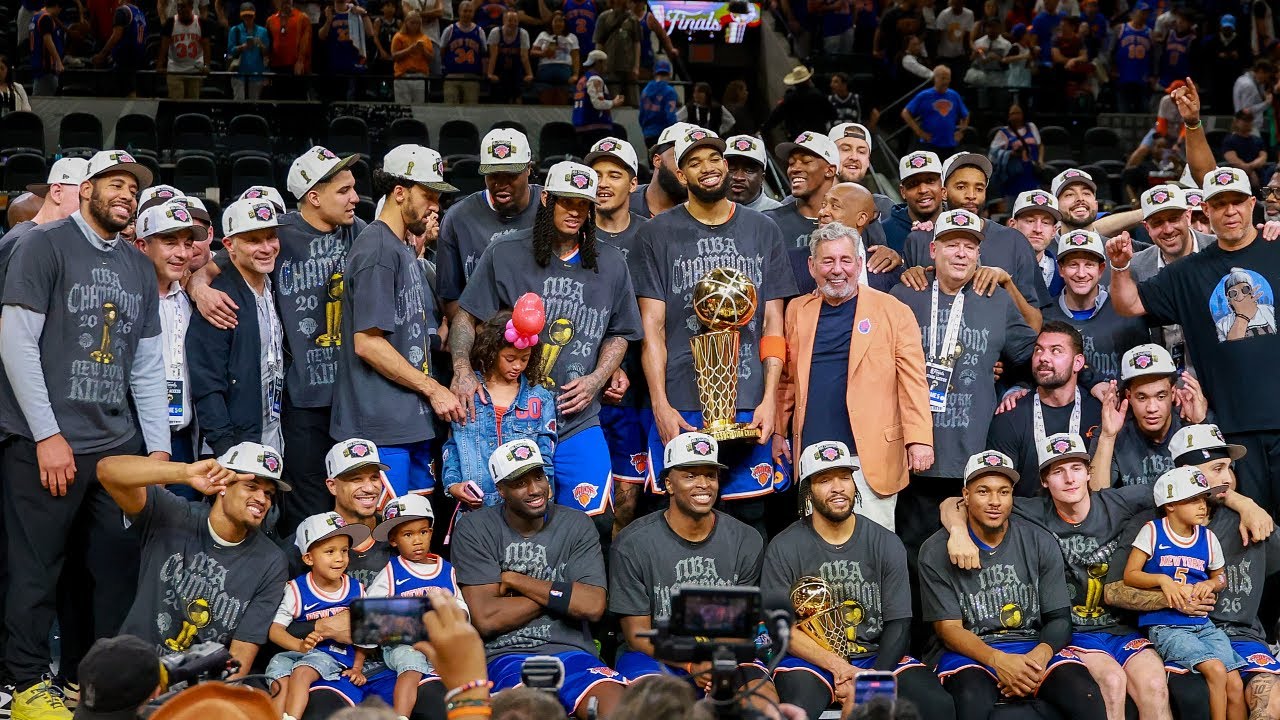 New York Knicks Larry O'Brien Trophy Presentation 🏆 | 2026 NBA Champions