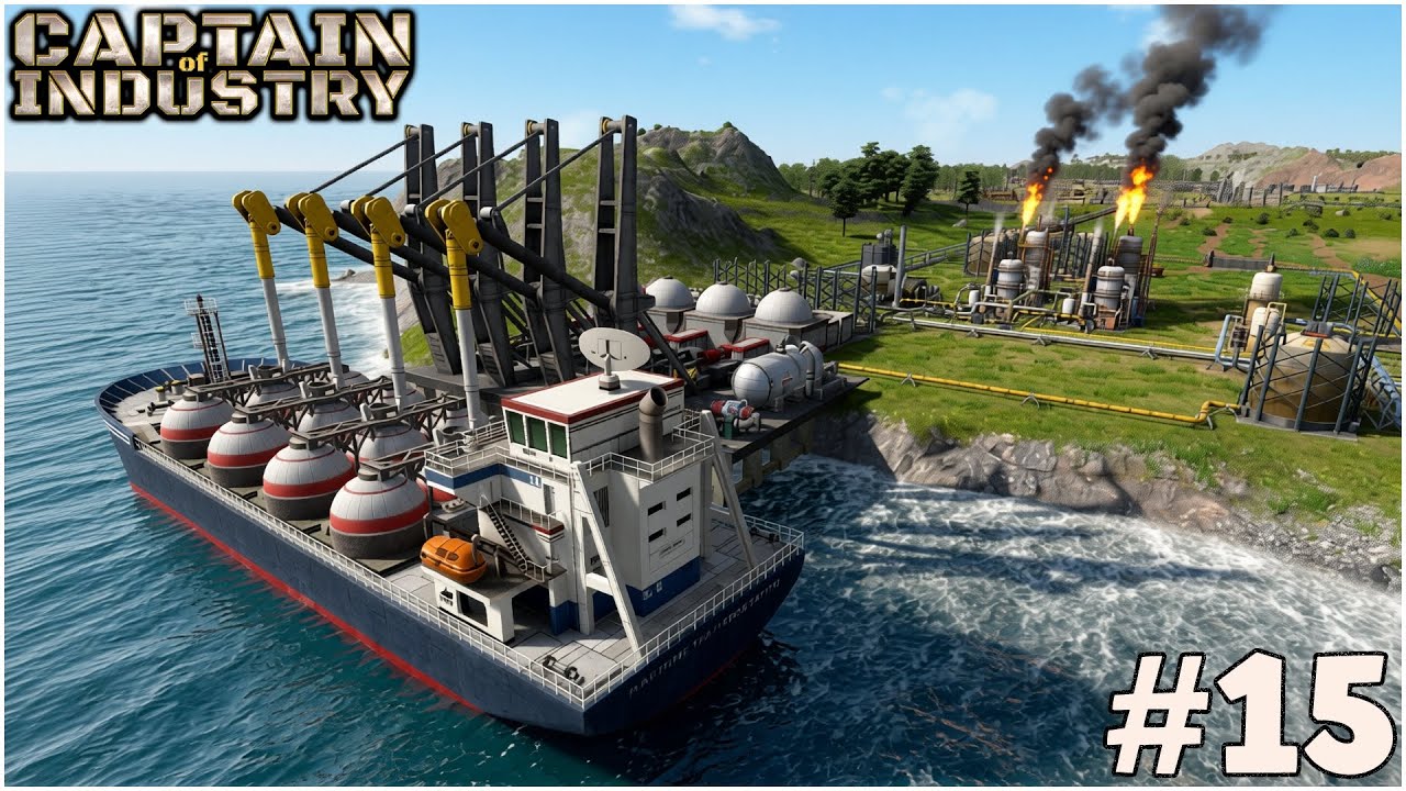 #15 AGGIORNO LA PIATTAFORMA PETROLIFERA PER AVERE PIÙ PETROLIO - CAPTAIN OF INDUSTRY - GAMEPLAY ITA