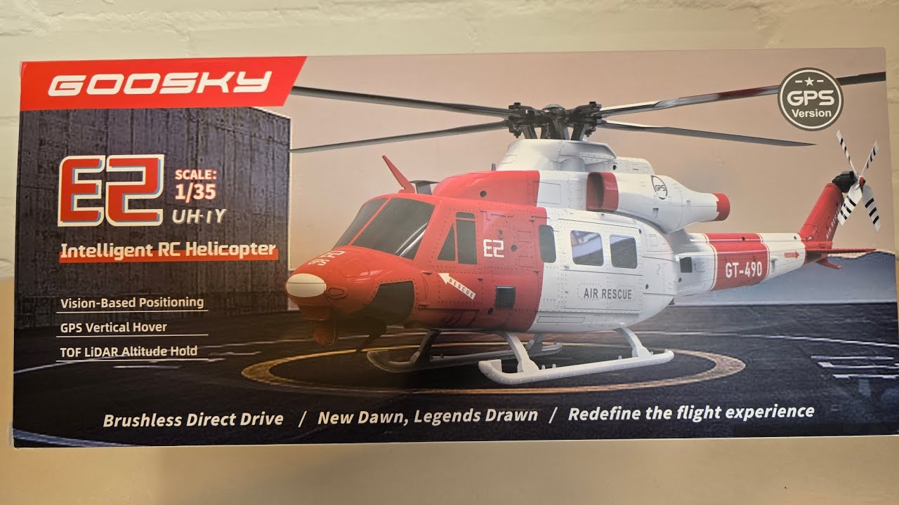 Unboxing Goosky E2 UH-1Y gps-version  @goosky9597 