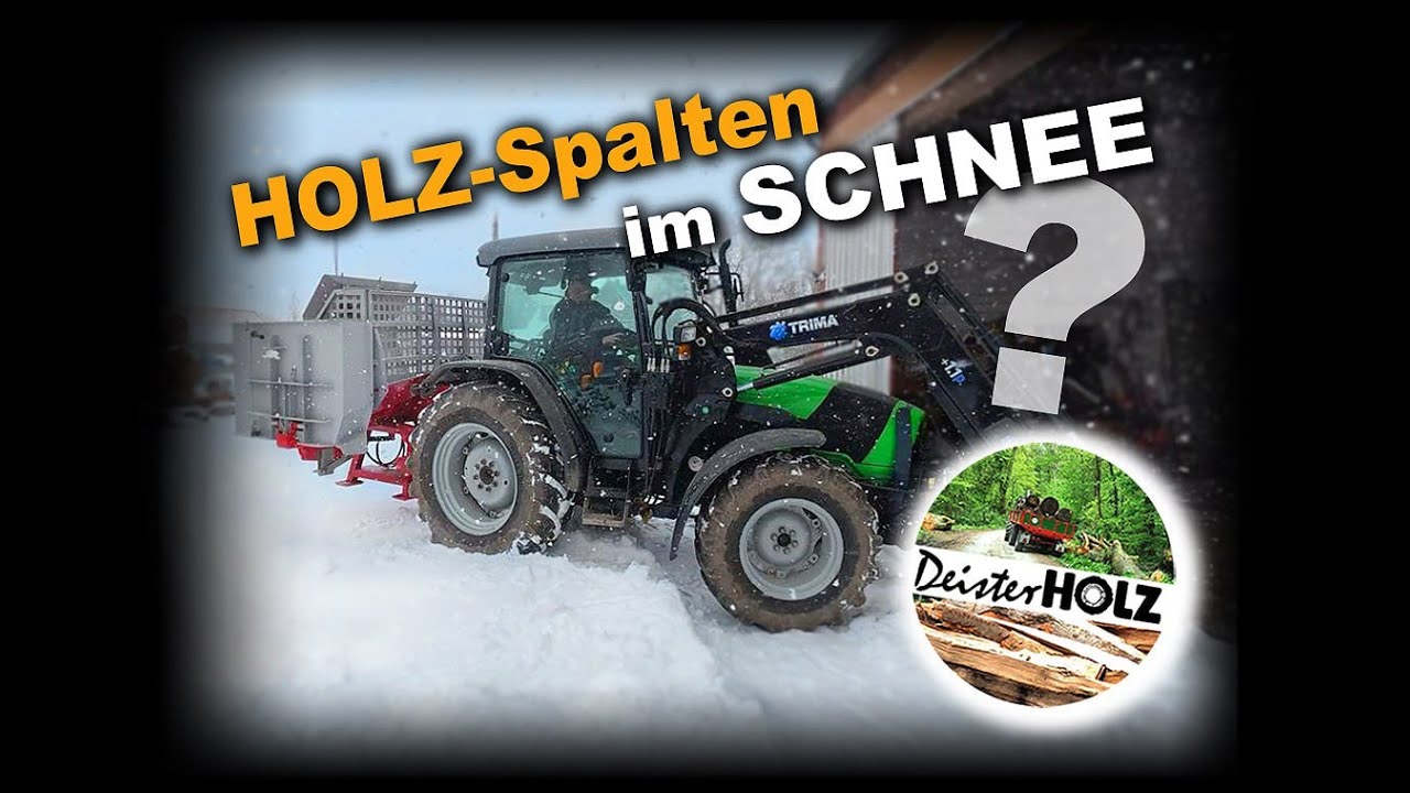 HOLZ-Spalten IM SCHNEE?