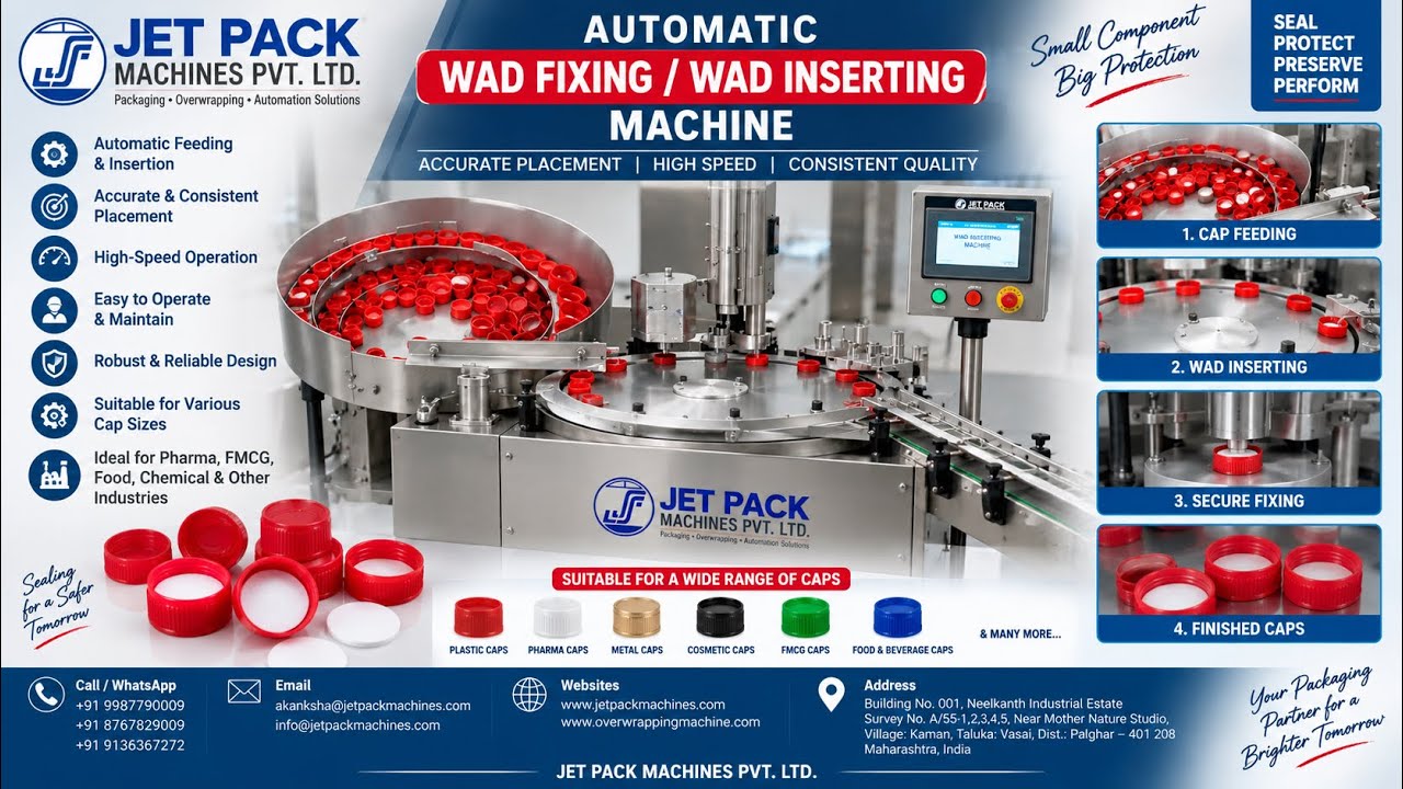 WAD FIXING MACHINE / WAD INSERTING MACHINE