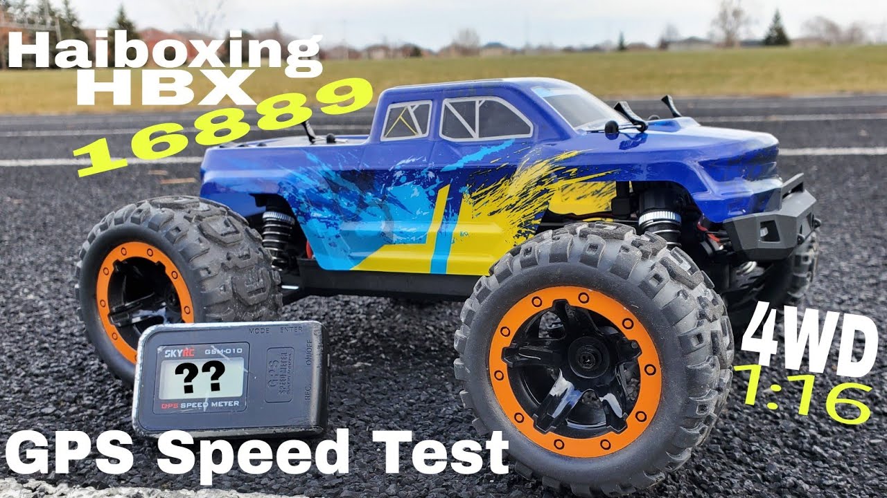 Haiboxing HBX 16889 Speed Test (At The Track) 1:16, 4WD RC Truck