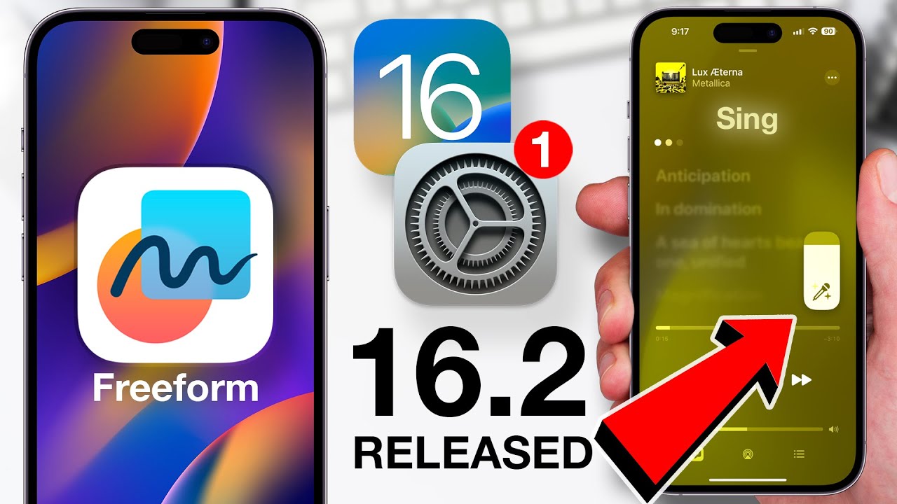 iOS 16.2 Released - Every new feature reviewed! Apple Music Sing, Freeform, & More!