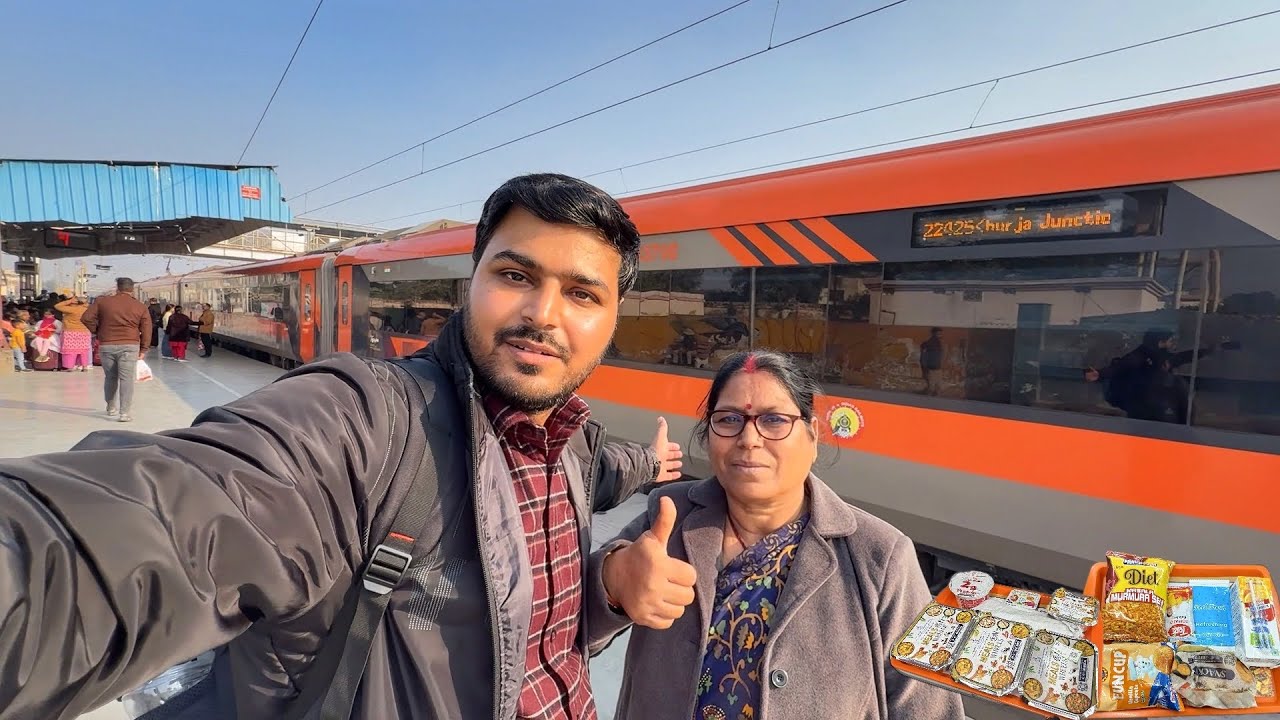 Ayodhya to Delhi in Vande Bharat Express train*Mummy Ki First journey 😊