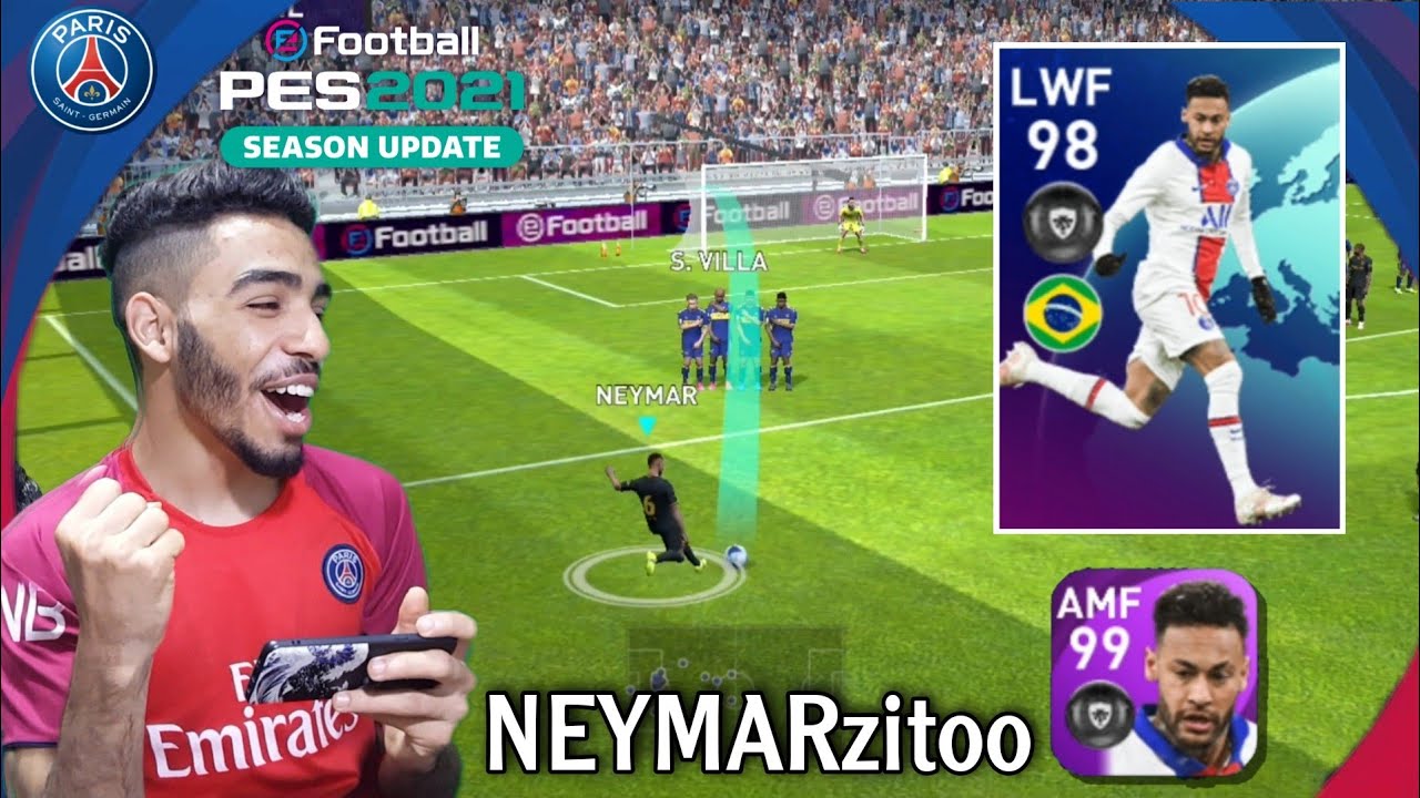 Обзор NEYMAR с рейтингом 99 🔥 Мастер навыков 🔥 PES 2021 Mobile