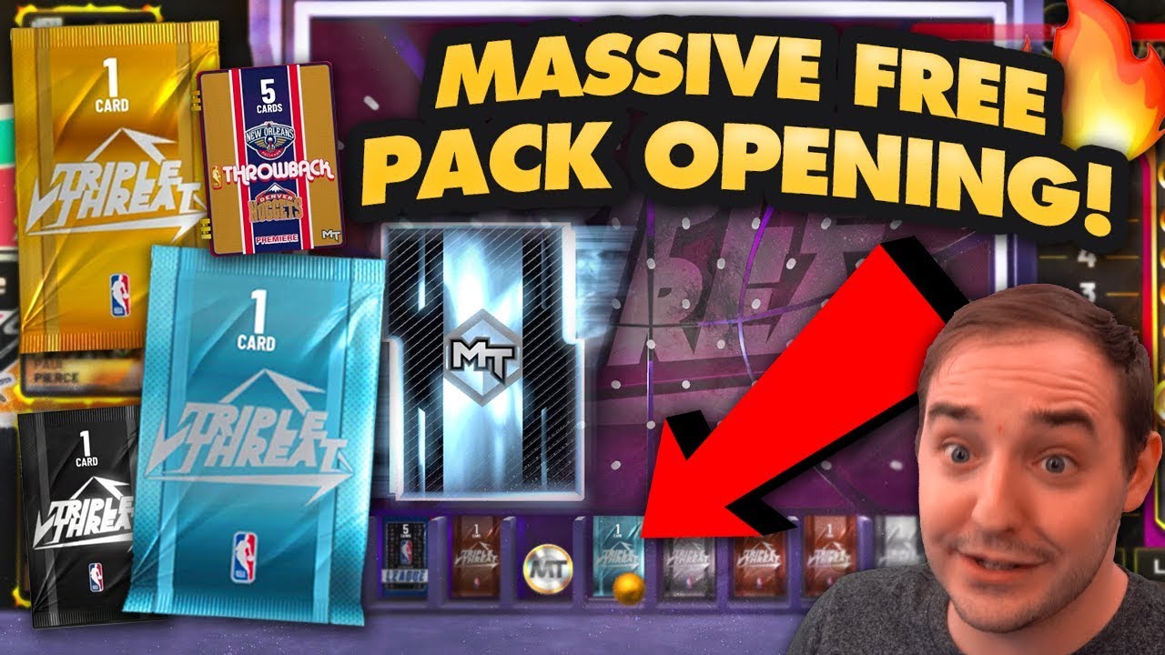 NBA 2K19 My Team MASSIVE TRIPLE THREAT FREE PACK OPENING! WE GRINDED FOR THESE! HOW TO MAKE MT!!!