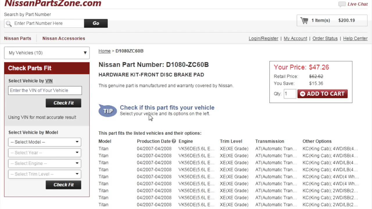 How to: Check if part fits your vehicle