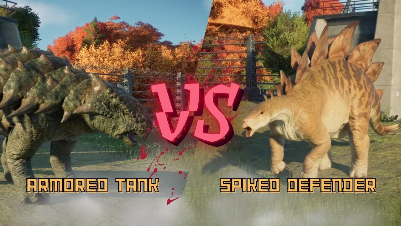 Spikes vs Armor! Stegosaurus Takes on Ankylosaurus in Epic Jurassic Showdown