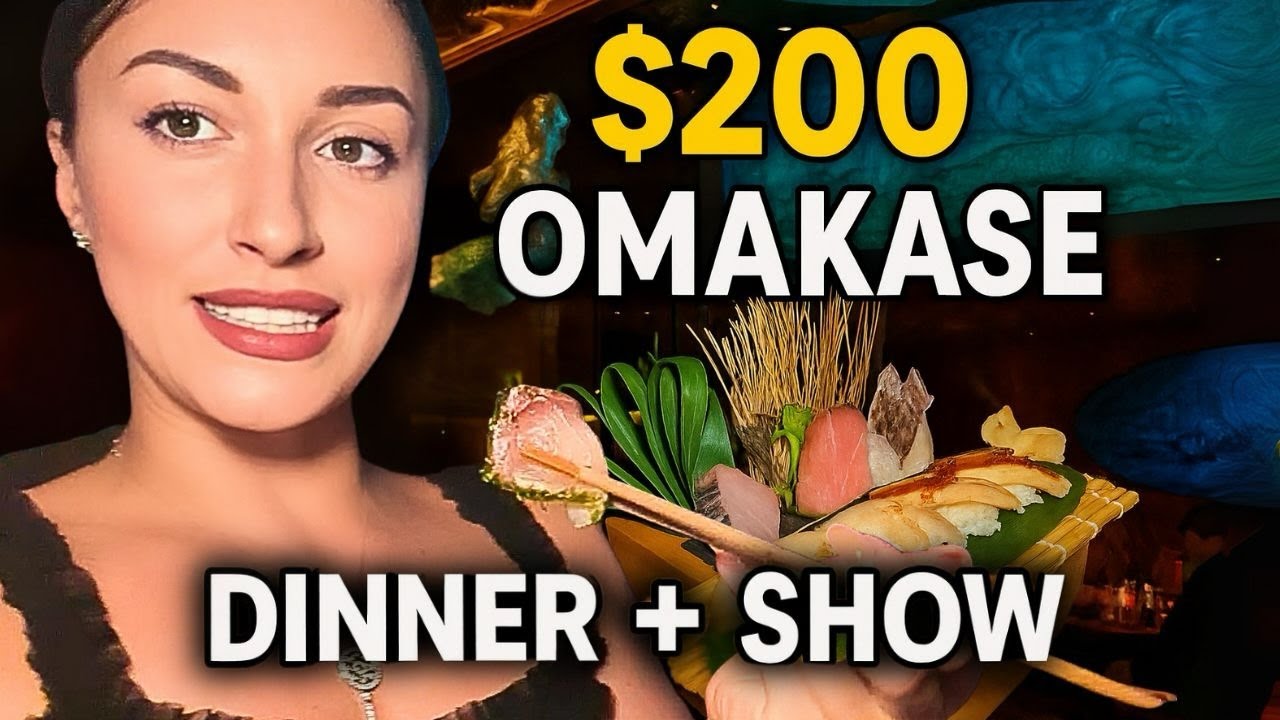 $200 Omakase at Sexy Fish Miami 🍣 Luxury Dinner + Nightlife Show Experience