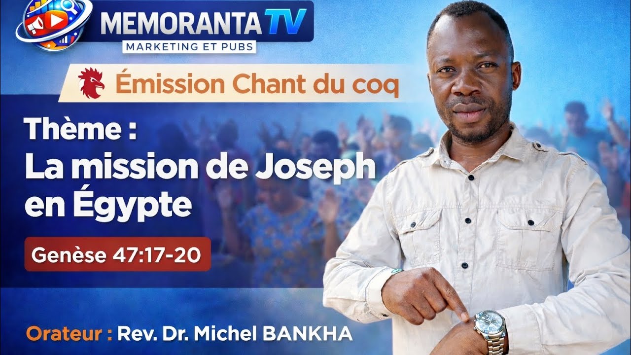 🔥 Dr. Michel Bankha | Mission de Joseph en Egypte_Émission chant du coq