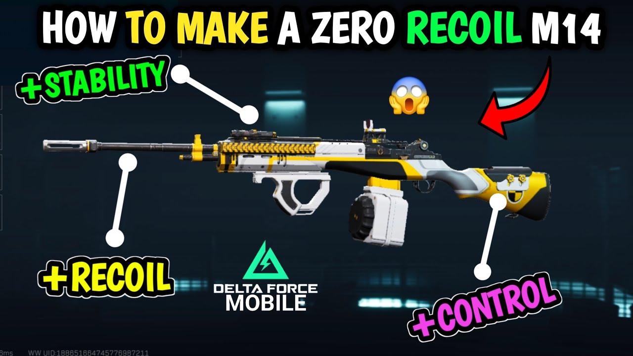 Как добиться нулевой отдачи у M14 в Delta Force Mobile (сборка с нулевой отдачей)