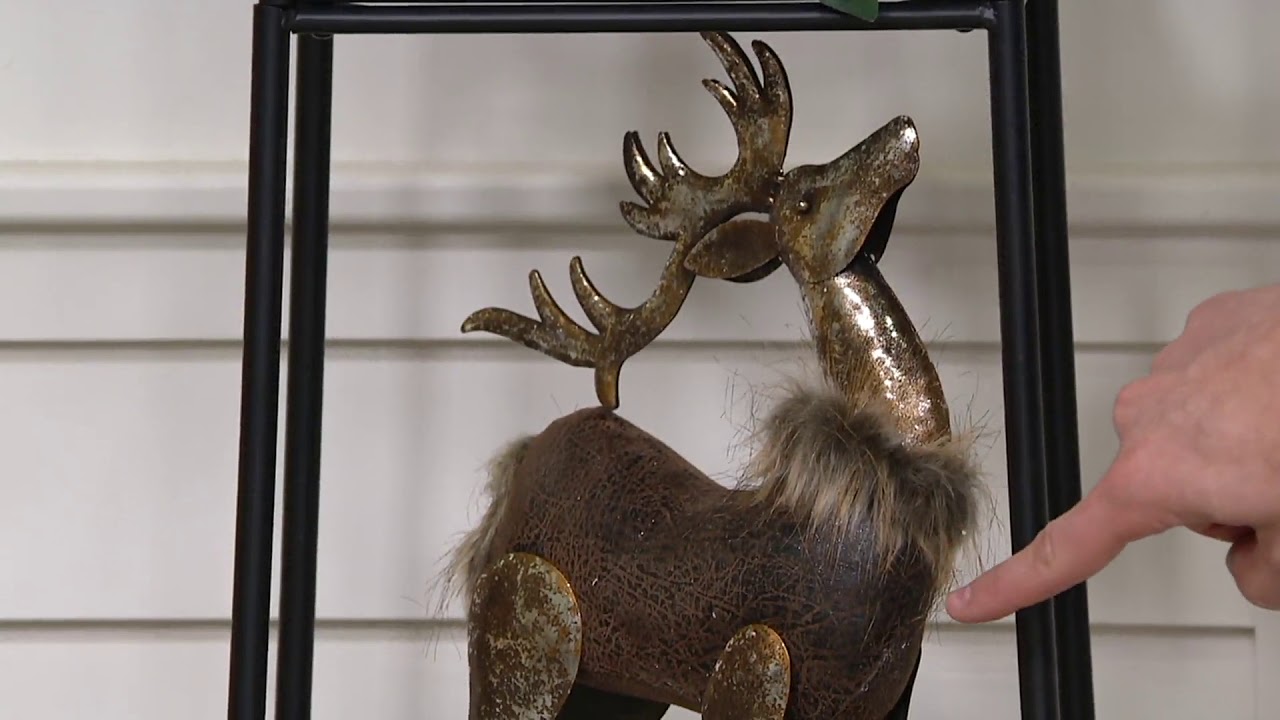 Woodland Couture Faux Leather and Fur Tree or Deer on QVC