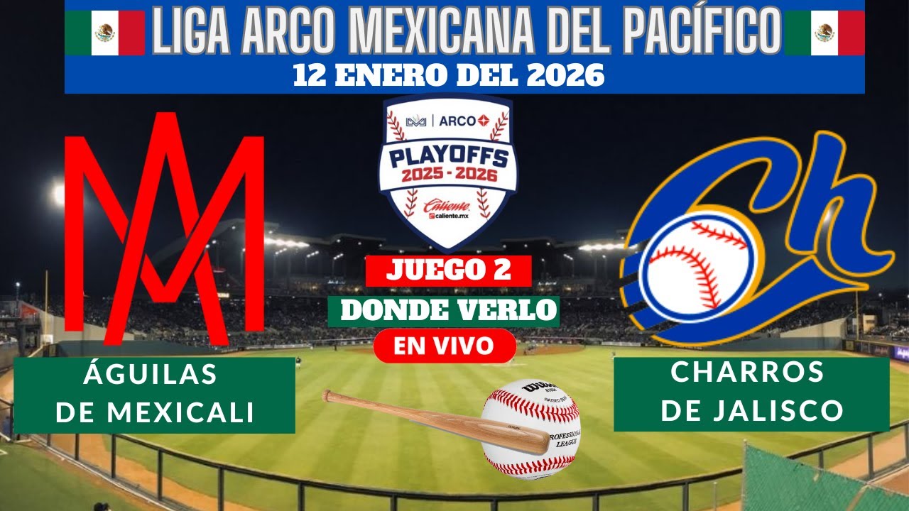 ⚾️Aguilas de Mexicali vs Charros de Jalisco⚾️Donde Verlo EN VIVO|Liga ARCO Mexicana 2025-2026 SEMI