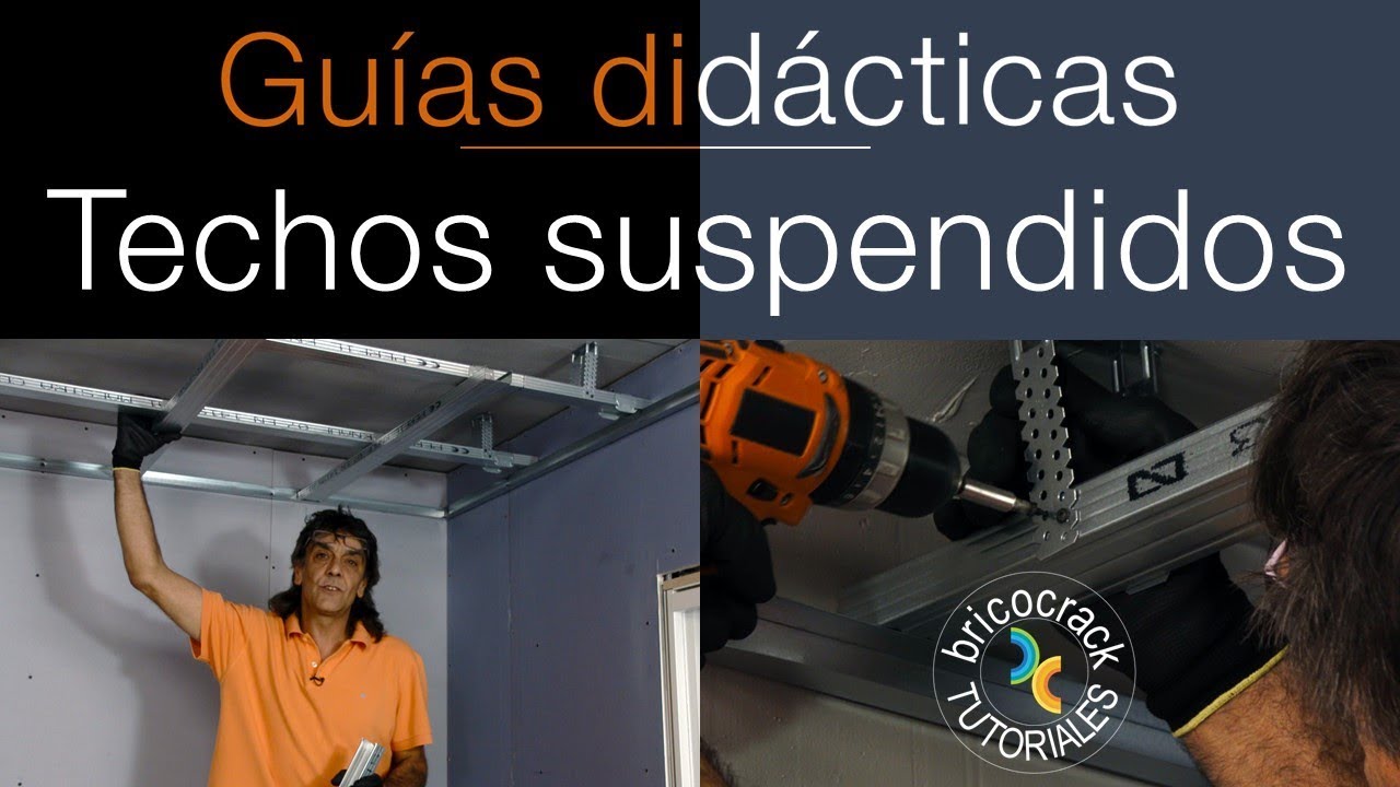 Instalar techo o cielorraso suspendido con placas de yeso laminado (Bricocrack)