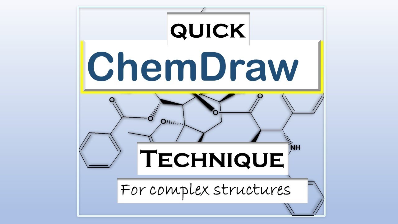 Save time with this technique in ChemDraw | Drawing chemical structures