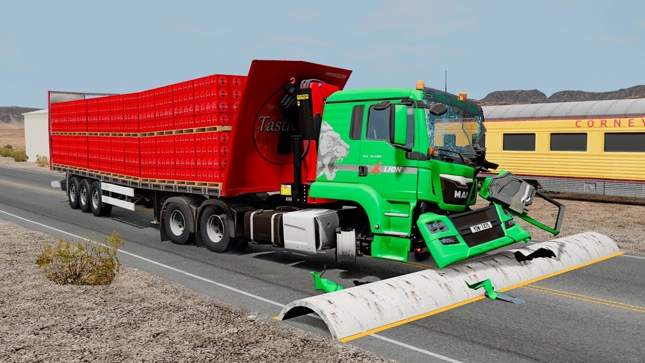 Cars vs Speed Bumps Marathon #16 | BeamNG Drive | TrucksVs