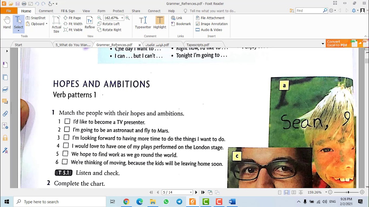 Preintermediate Student's book U5 part 1 شرح