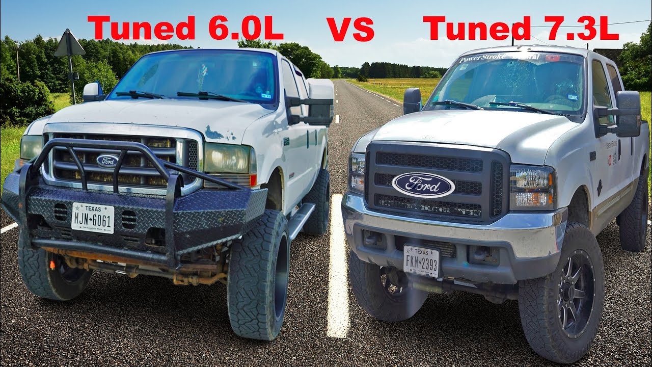 Тюнингованный 6.0L против тюнингованного 7.3L Powerstroke