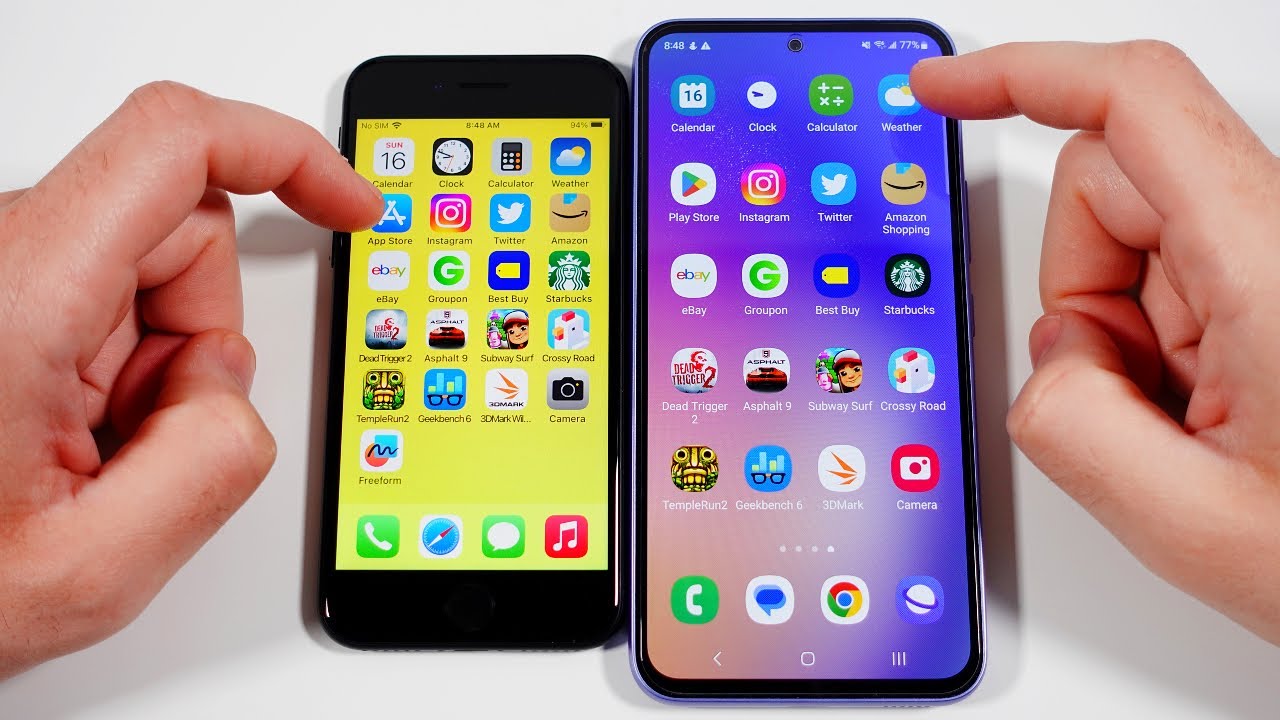 iPhone SE vs Galaxy A54 Speed Test