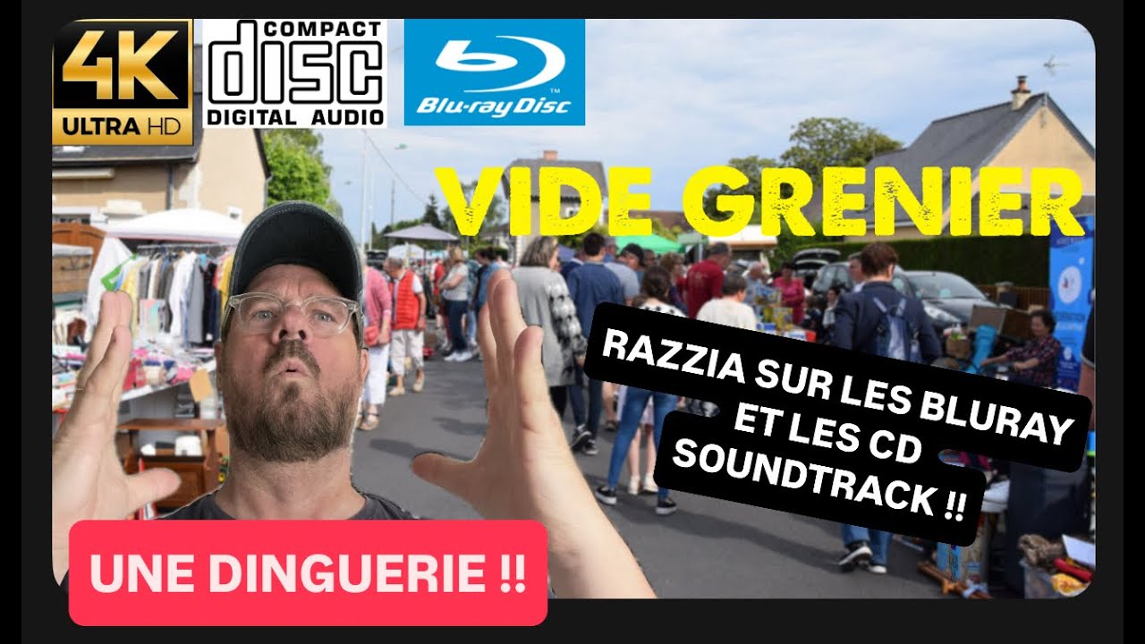 #1 VIDE GRENIER • RAZZIA SUR LES BLURAY ET BO EN CD !!! • PRIX DE DINGUE 😱