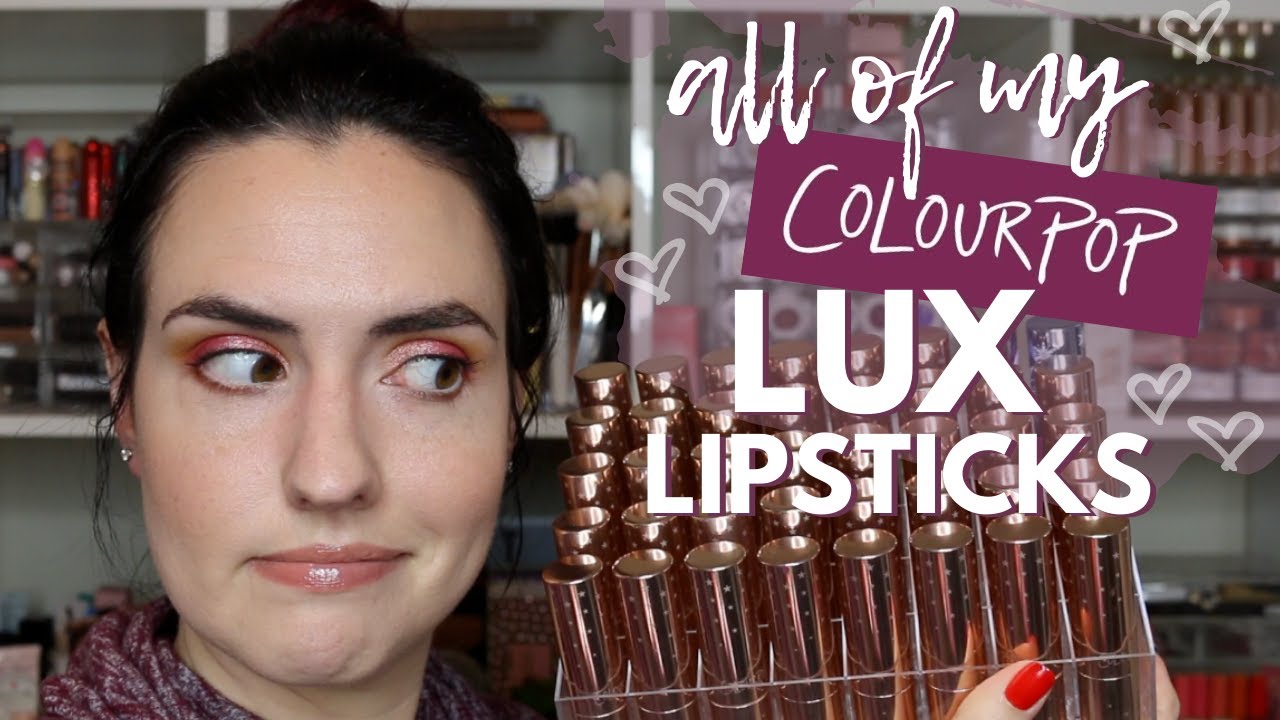 Swatching ALL of my ColourPop LUX Lipsticks | Comparisons of 79 Shades!