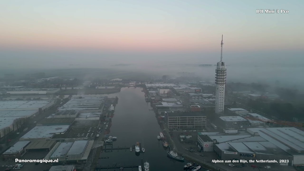 Tranquilo, relaxing drone flights (Alphen aan den Rijn)(4k)