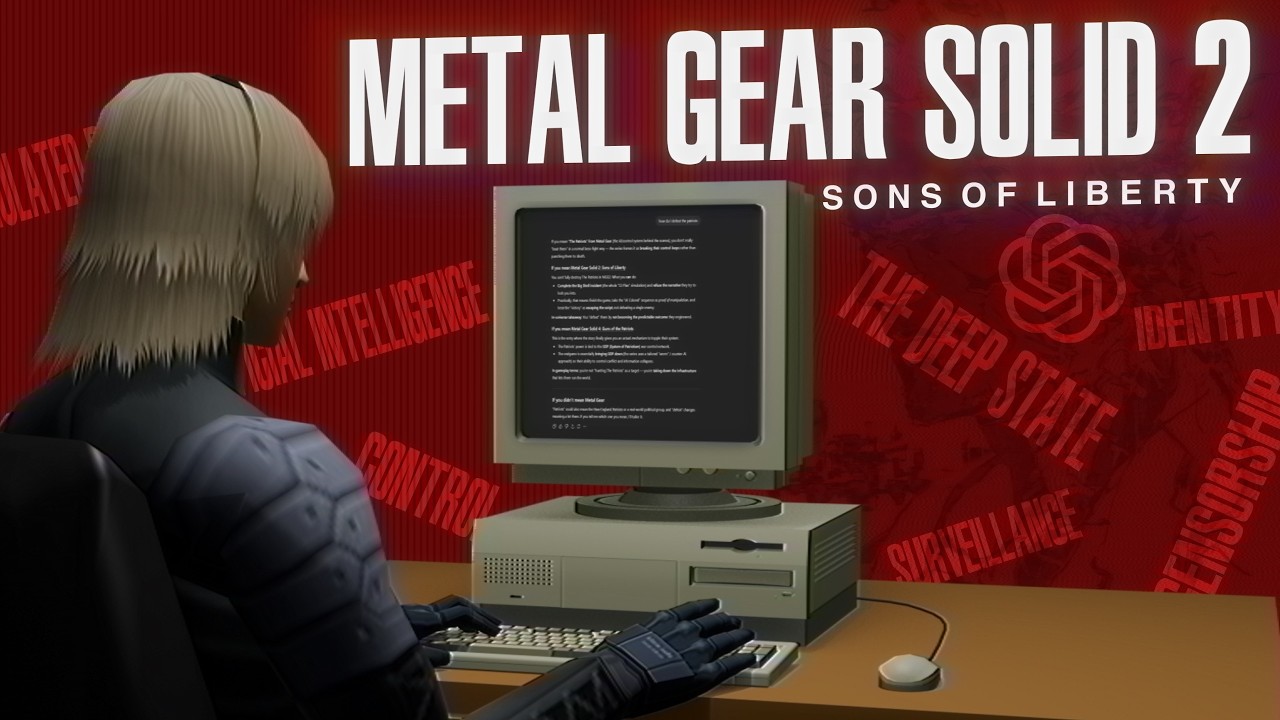 Это видео о Metal Gear Solid 2.