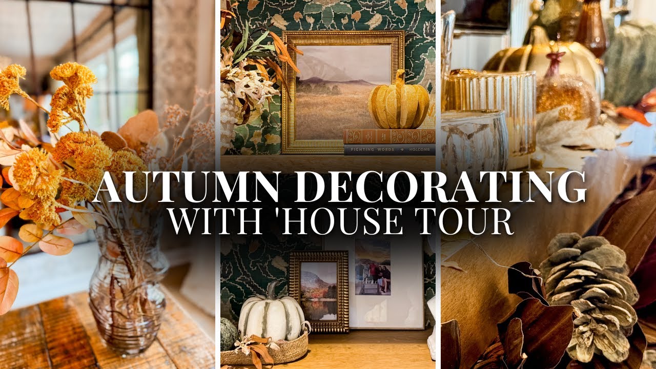 Cozy Fall 2025 Home Tour + Decorate With Me | Foyer, Kitchen, Living Room & Mantle
