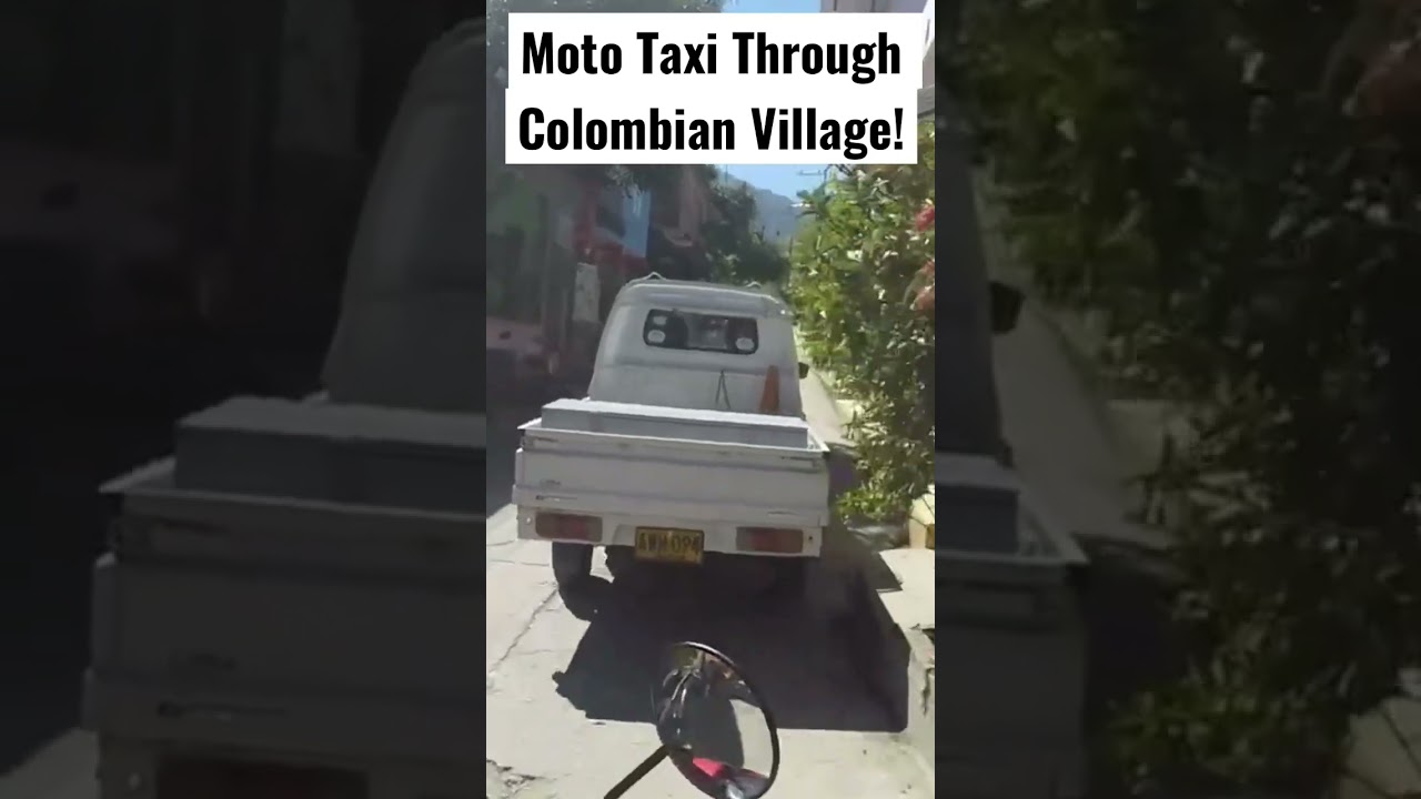 Moto Taxi Into Colombian Village!🇨🇴#travel #travelvlog #motovlog #colombia #adventure #viral