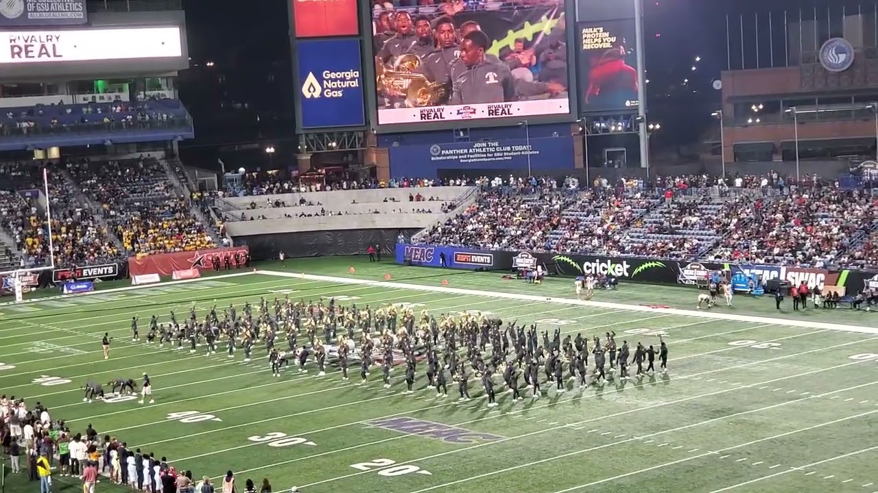 Southern University Jaguars "Human Jukebox" Band during halftime of MEAC vs SWAC Kickoff  8/23/2025