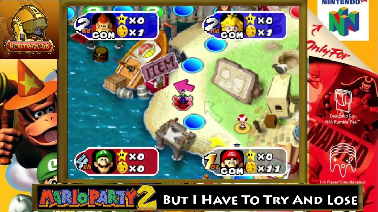 Mario Party 2 But I Have To Try And Lose - Pirate Land Pt 1