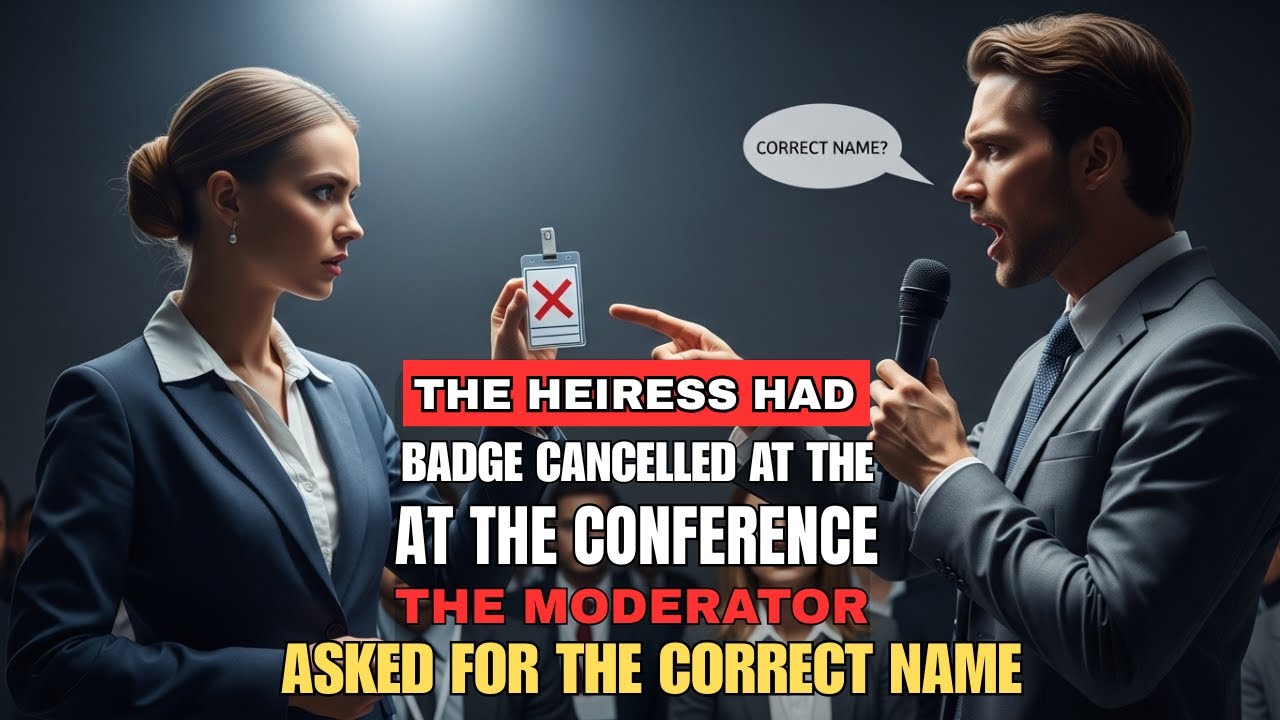 The Heiress Had Her Badge Cancelled at the Conference — The Moderator Asked for the Correct Name