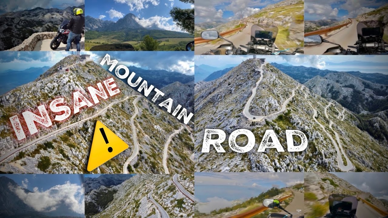 Moto Croatia / Most insane road in Croatia, riding above the clouds! [4K POV, engine sound only]
