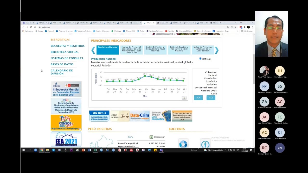 ¿Cómo buscar información estadística en el portal Web del INEI?