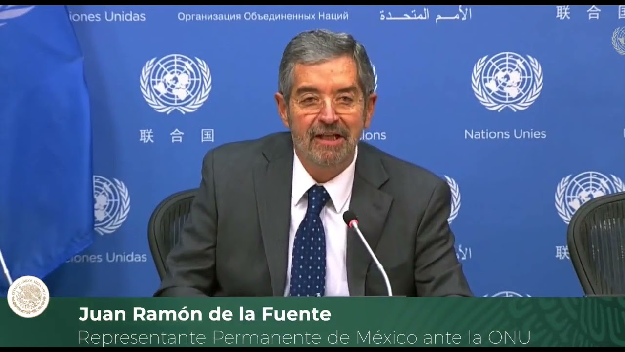 Mensaje de Juan Ramón de la Fuente ante el Consejo de Seguridad de la ONU.