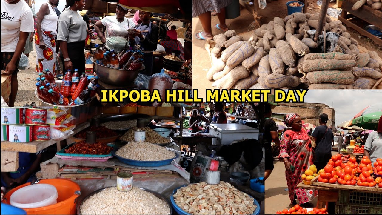 MY VISIT TO IKPOBA HILL MARKET ON THE MARKET DAY PLEASE WATCH THE LATEST PRICE OF FOOD ITEMS
