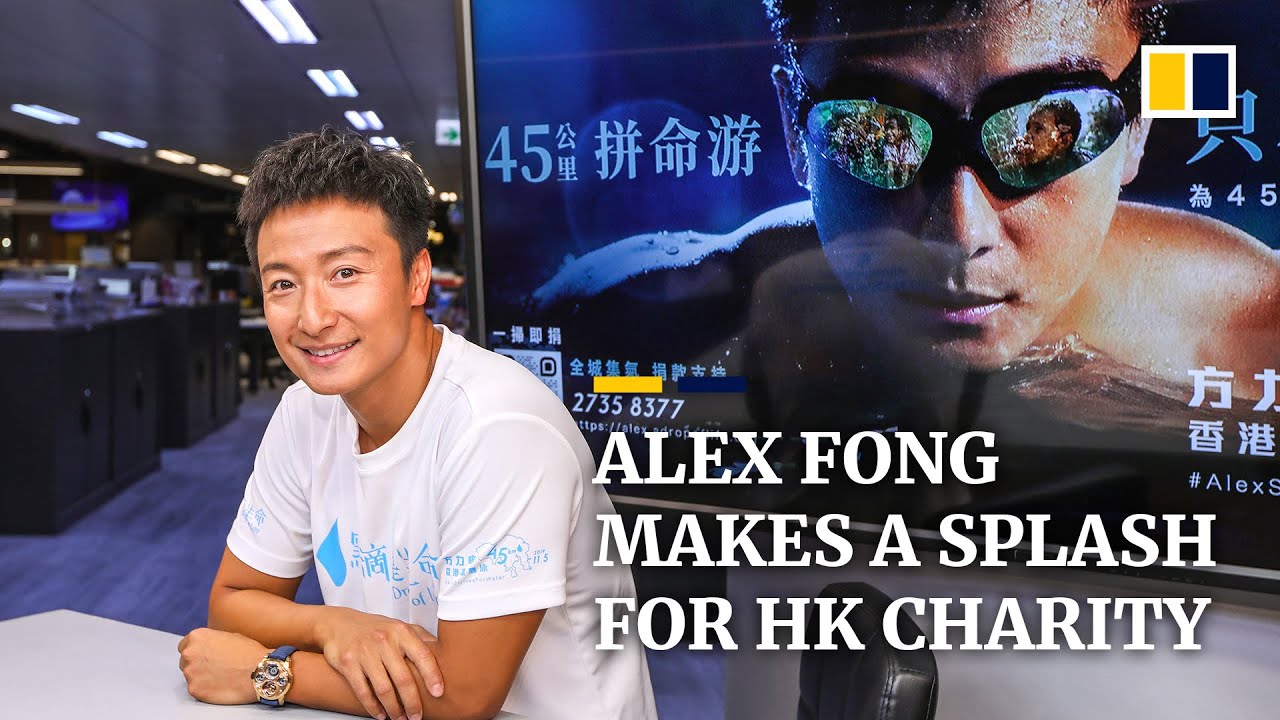 Singer Alex Fong raises over US$1 million for charity by swimming around Hong Kong Island