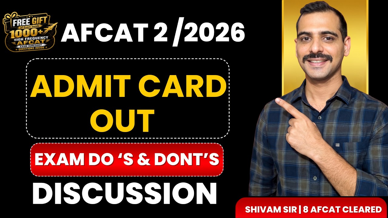 How to Download AFCAT 2 2026 Admit Card | Step-by-Step Guide & Exam Day Do's & Don'ts 🚨
