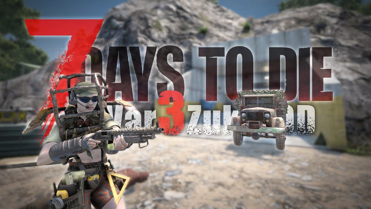 【7DTDMOD】山の中に隠された軍事施設で貞子ゾンビホード発生したら地獄過ぎたwww「7 Days to Die V1.0 War3Zuk」実況プレイ #6