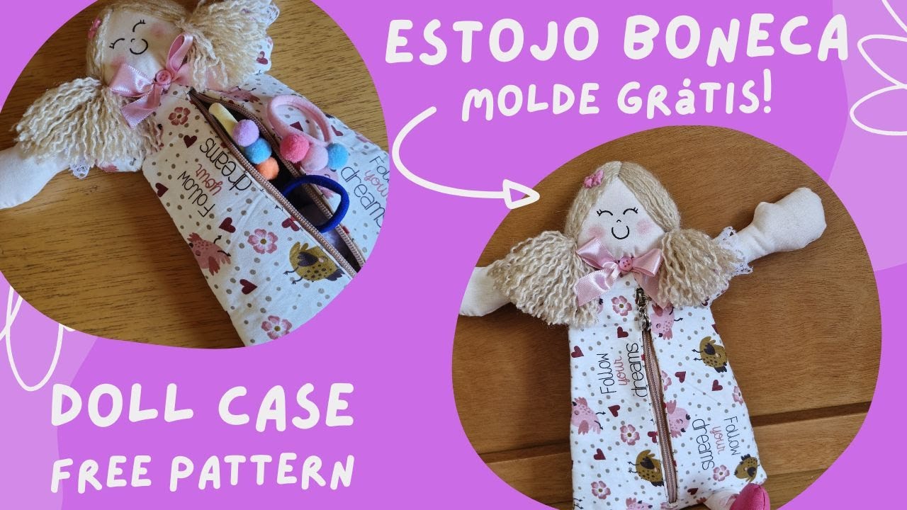 Легко сделать чехол для куклы - бесплатная выкройка - #creativesewing #sewingclass #howtosew #diy