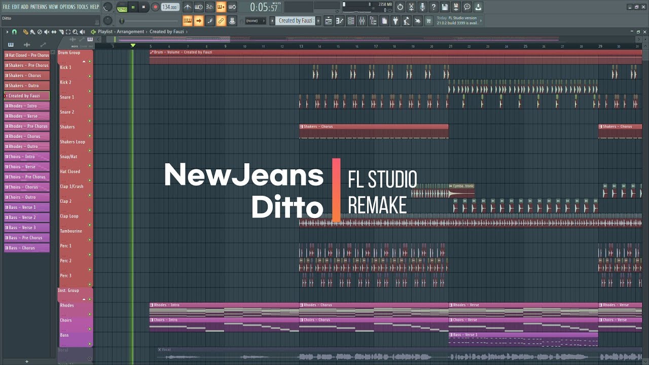 NewJeans (뉴진스) - Ditto | Instrumental