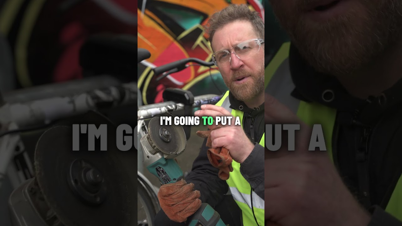 What&rsquo;s stronger: 10 bicycle locks or 1 Hiplok D1000? #bikelocks #biketheft #stolenbike #shorts