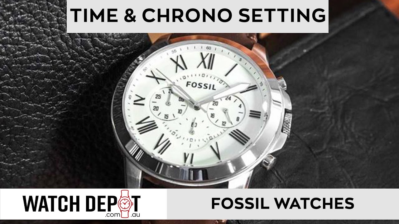How to Change Time on a Fossil Watch