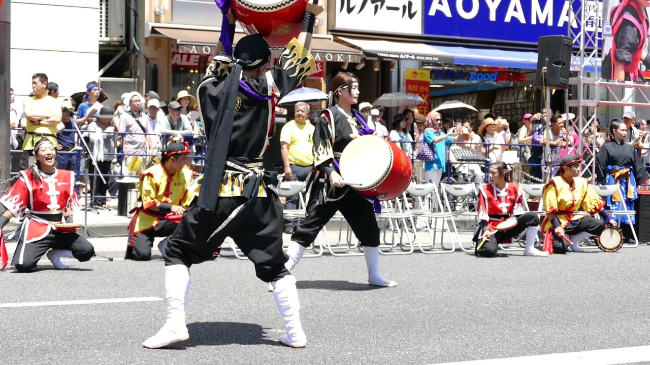 2016　新宿エイサーまつり　平田大一＆昇龍祭太鼓　　アルタ前