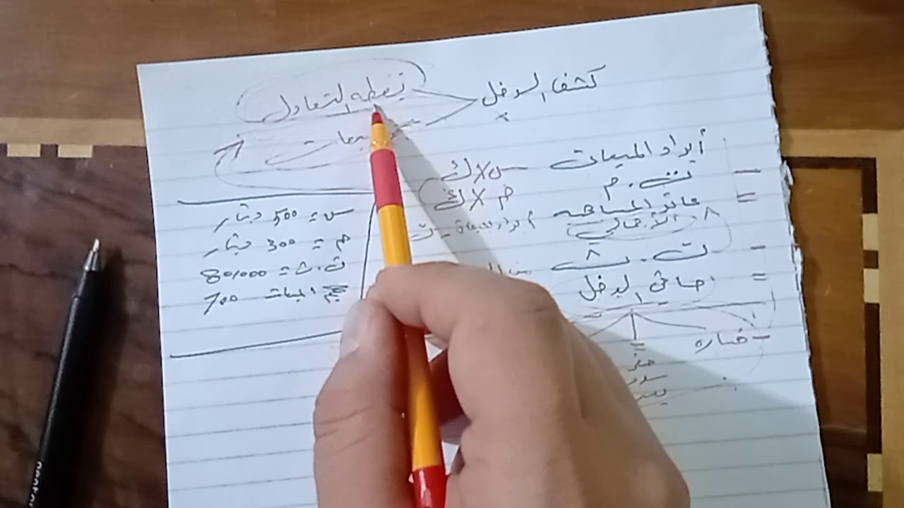 شرح موضوع كشف الدخل الفصل الثاني المحاسبة الادارية المحاضره الثالث للصف السادس تجاري