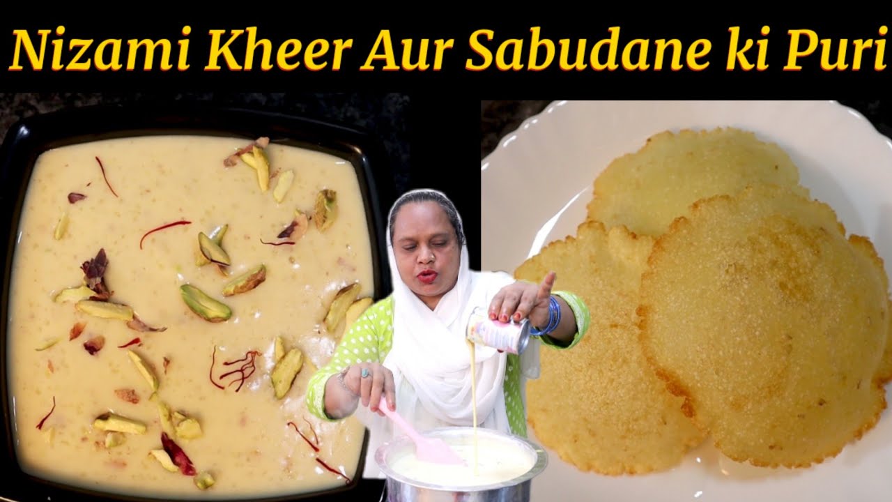 Shadiyon Me Banne wali Kheer | Nizami Kheer Aur Sabudane Ki Puri | Kheer Puri Recipe | SFZ