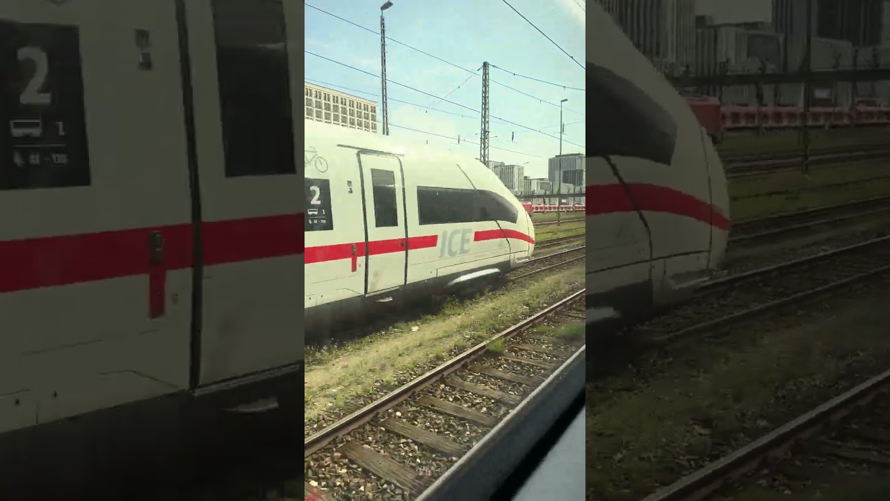 ICE train DB#munich to #frankfurt vid4 #hauptbahnhof #icetrain  #travel #germany #europe #reels
