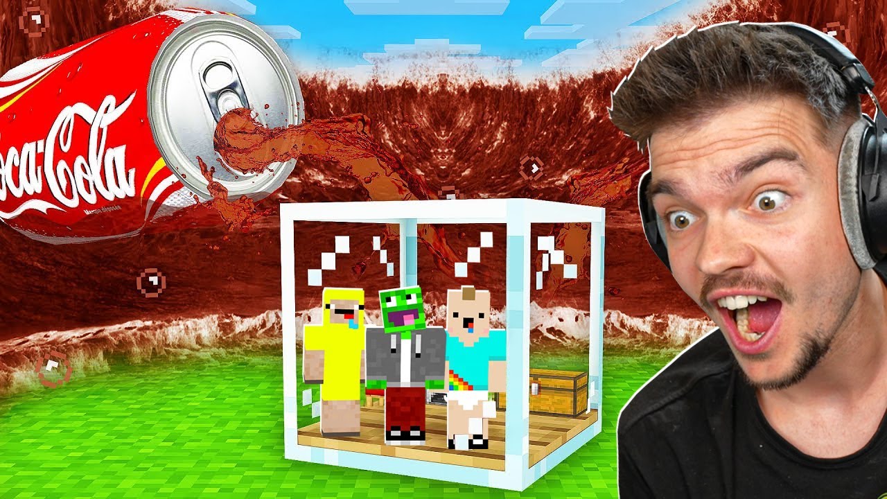 TSUNAMI COCA COLA vs SZKLANY BUNKIER w Minecraft!