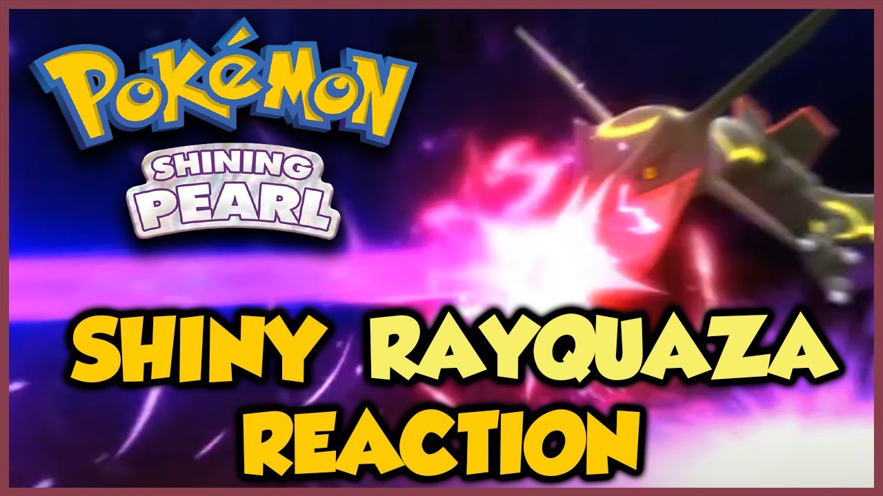 Ramanas Park Shiny Rayquaza Reaction - Pokemon Brilliant Diamond and Shining Pearl