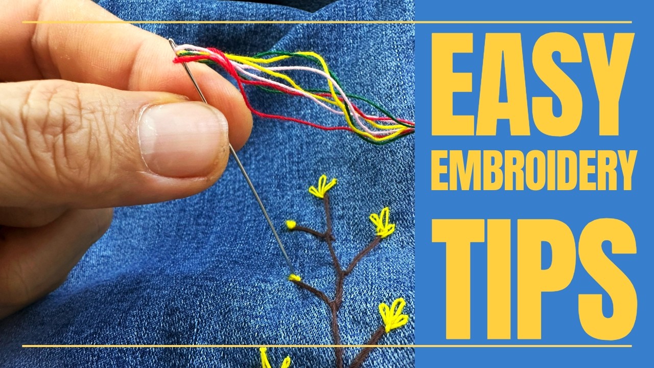6 важных хитростей вышивки: Легкие DIY техники для начинающих!